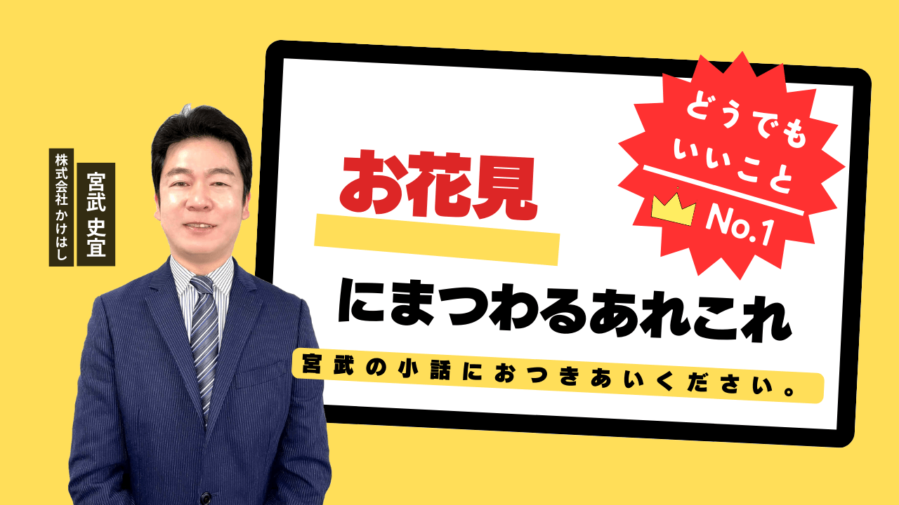 お花見にまつわるあれこれ