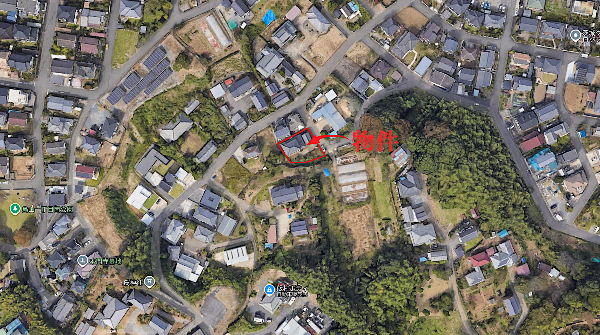 築古空き家（土浦市烏山）案内図