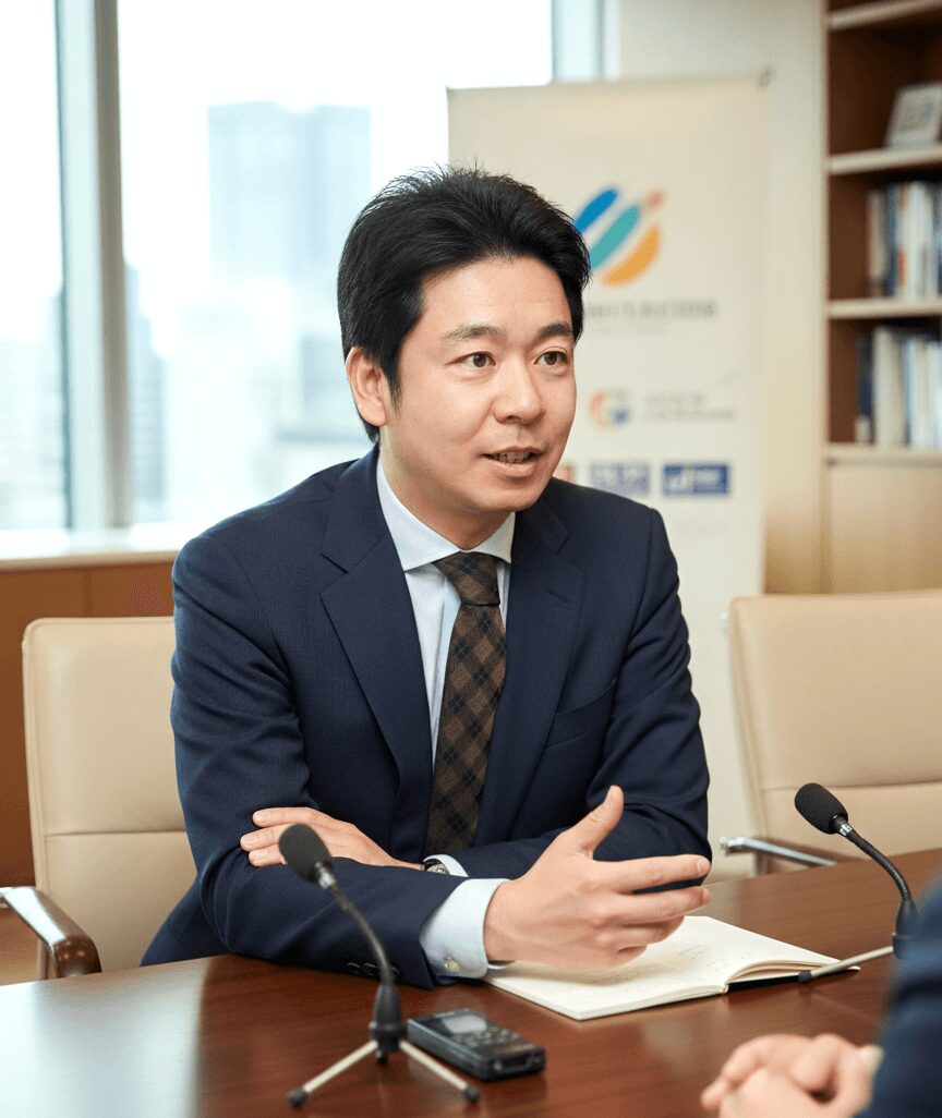 株式会社かけはし代表取材風景