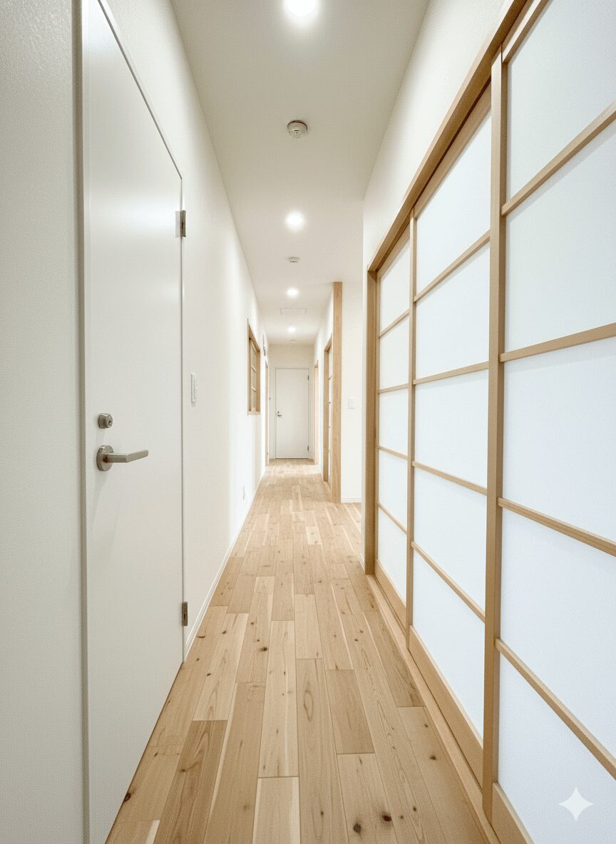 築古空き家(土浦市西並木町)廊下(リフォーム後)