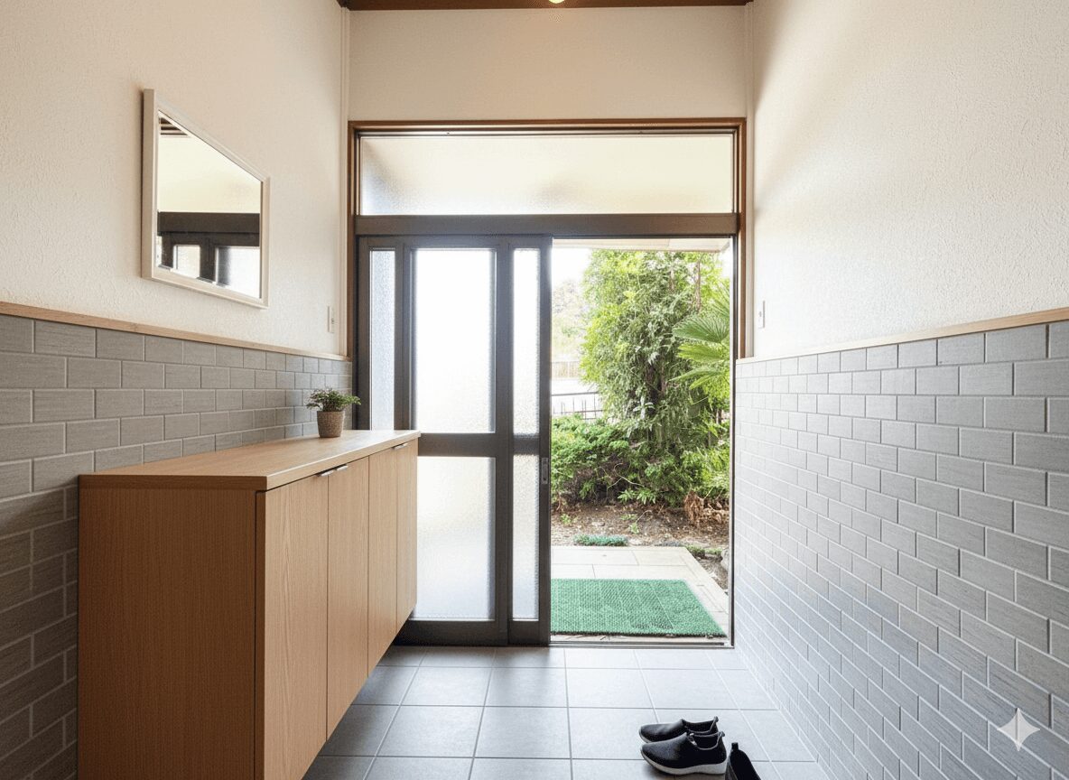 築古空き家(土浦市西並木町)玄関(リフォーム後)