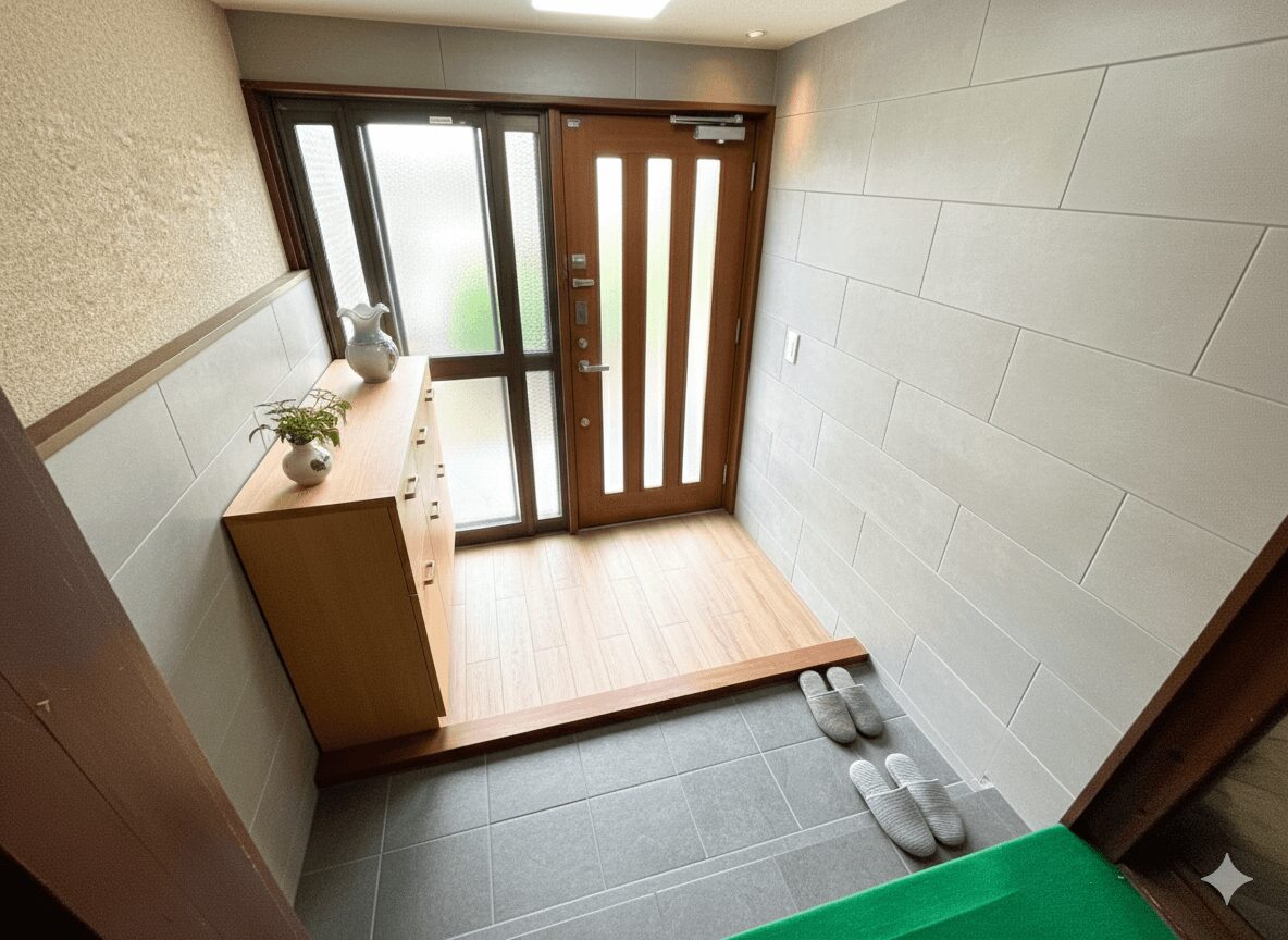 築古空き家(土浦市西並木町)玄関(リフォーム後)