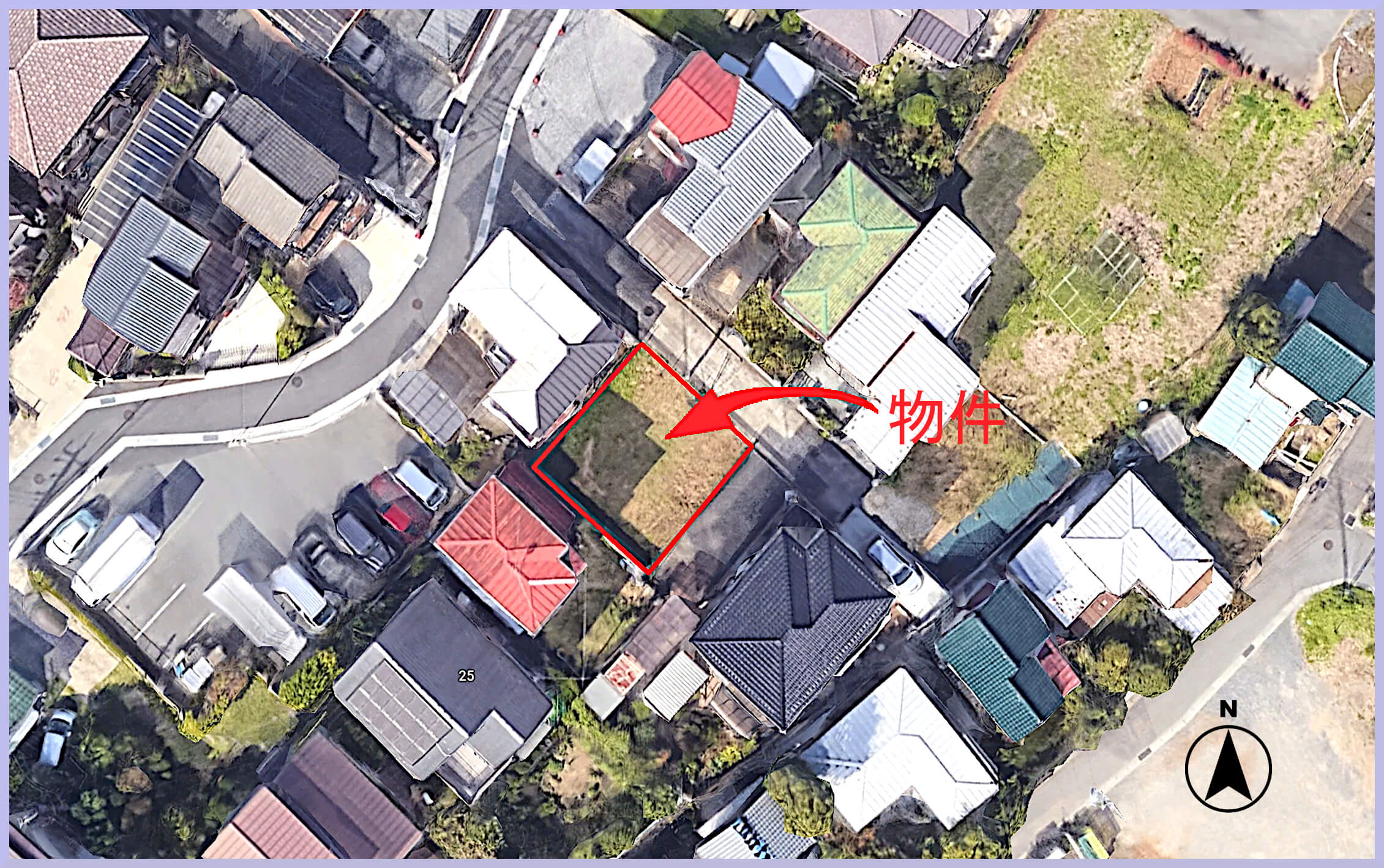 土浦市真鍋4丁目売地(案内図)