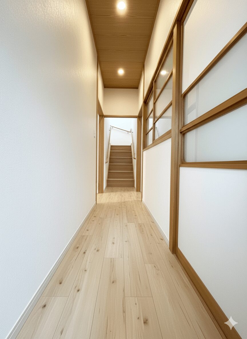 築古空き家(土浦市西並木町)廊下(リフォーム後)