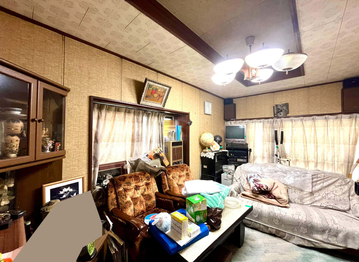 築古空き家(土浦市西並木町)応接間(リフォーム前)