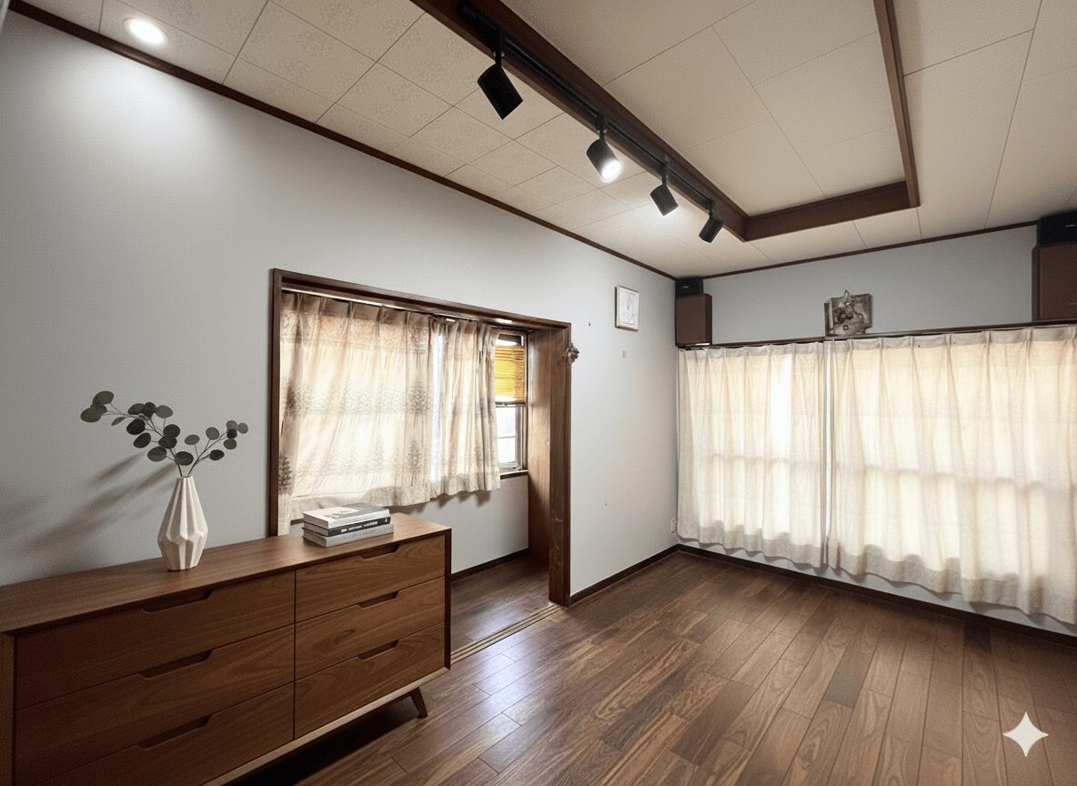 築古空き家(土浦市西並木町)応接間(リフォーム後)