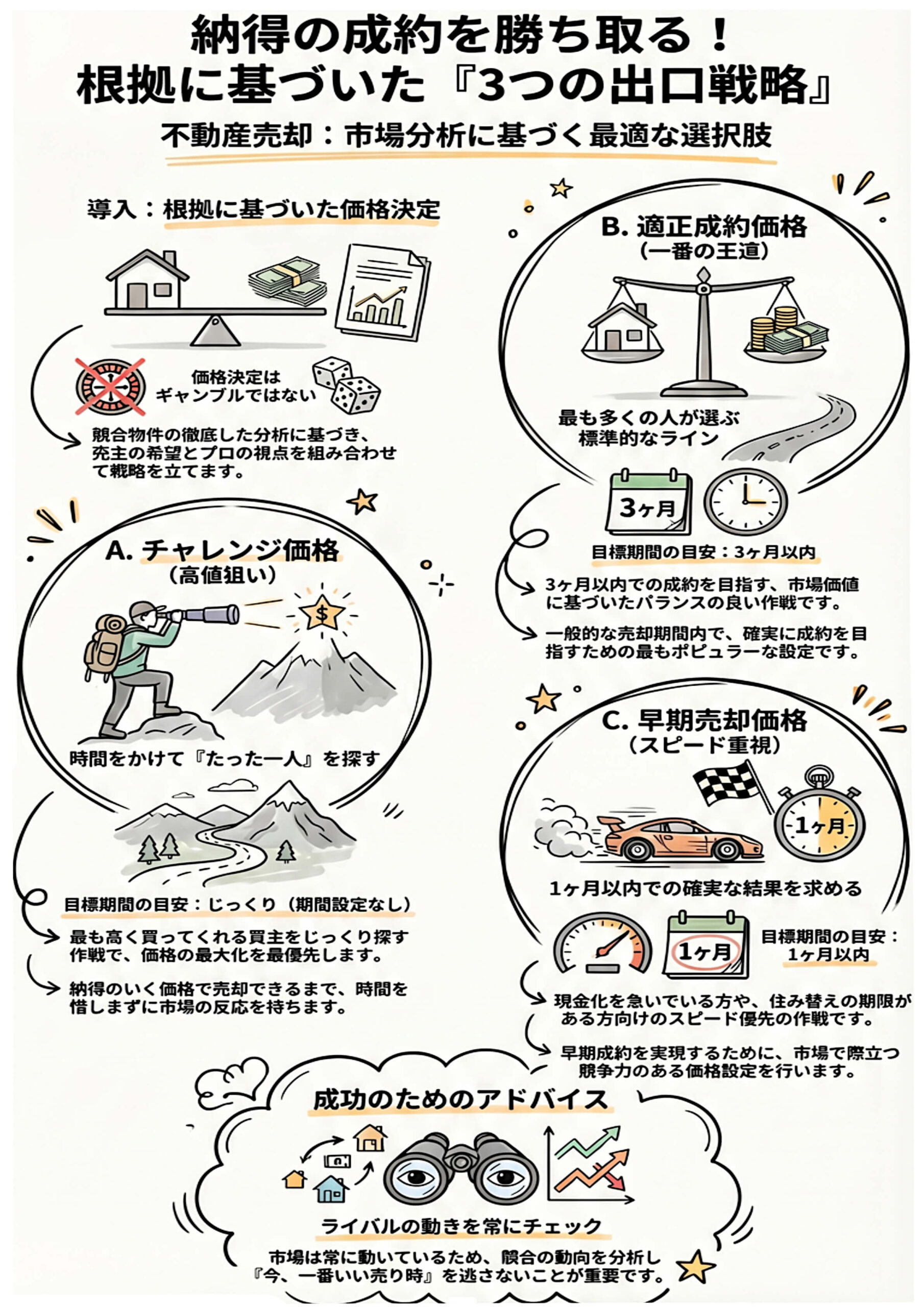 3つの出口戦略