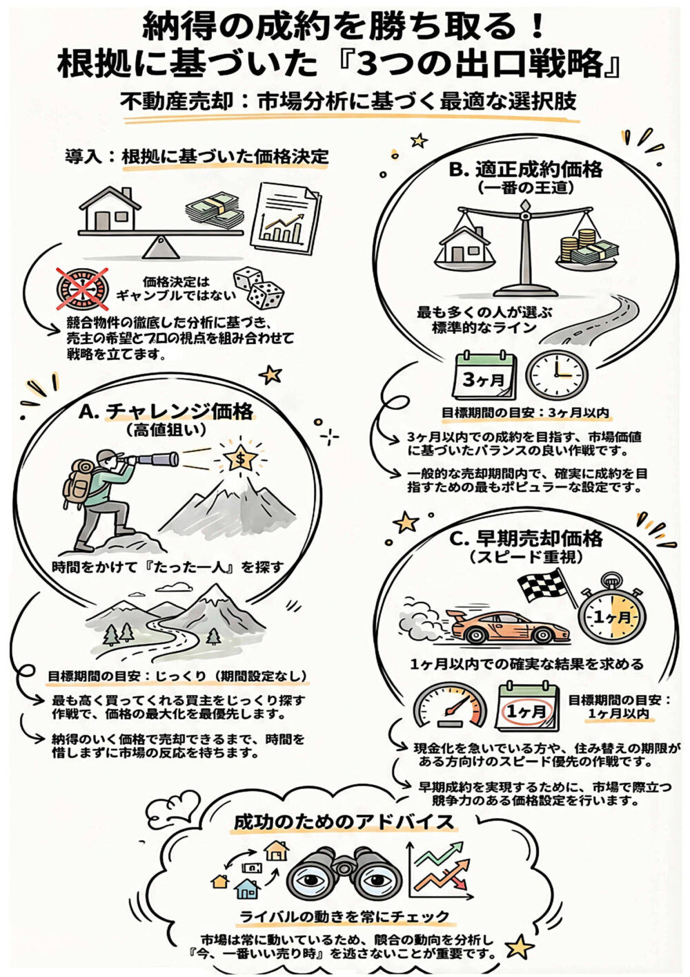 3つの出口戦略