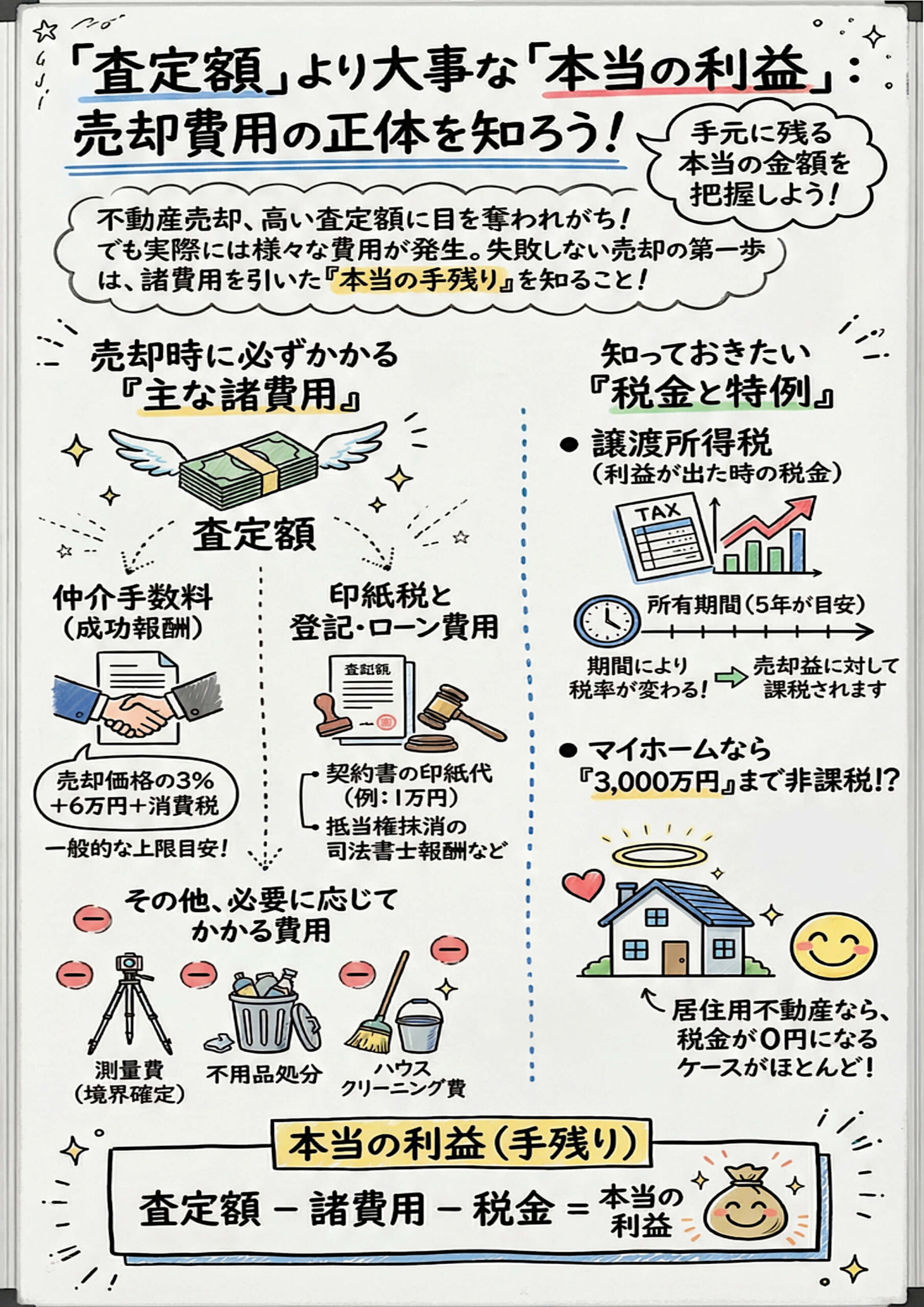 売却費用の正体を知ろう！