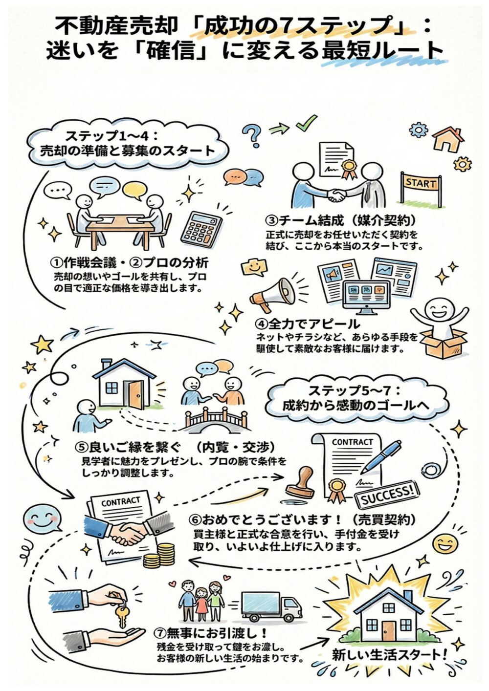 不動産売却「成功の7ステップ」