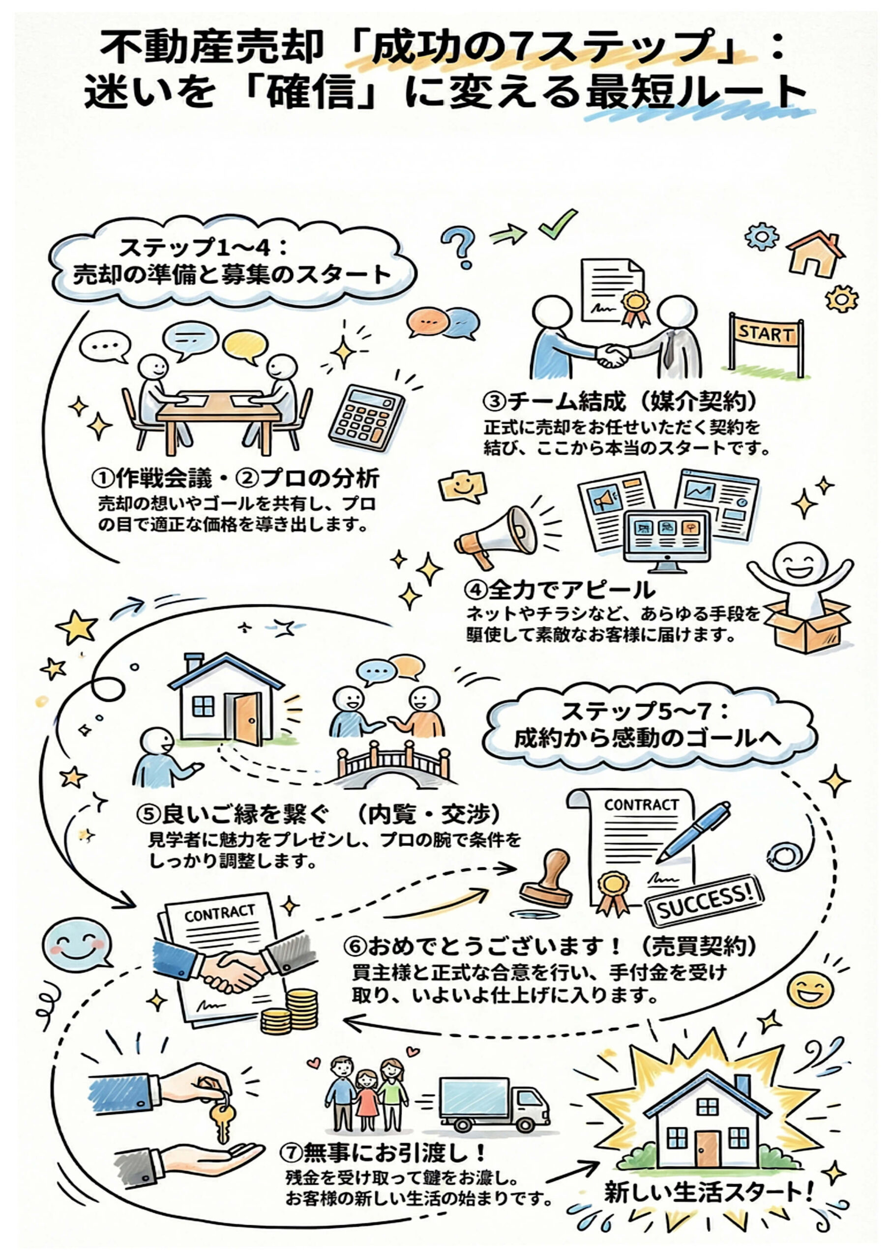 不動産売却「成功の7ステップ」