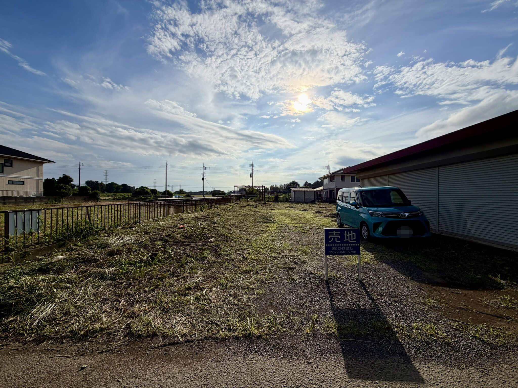土浦市沢辺売地+車庫(宅地)