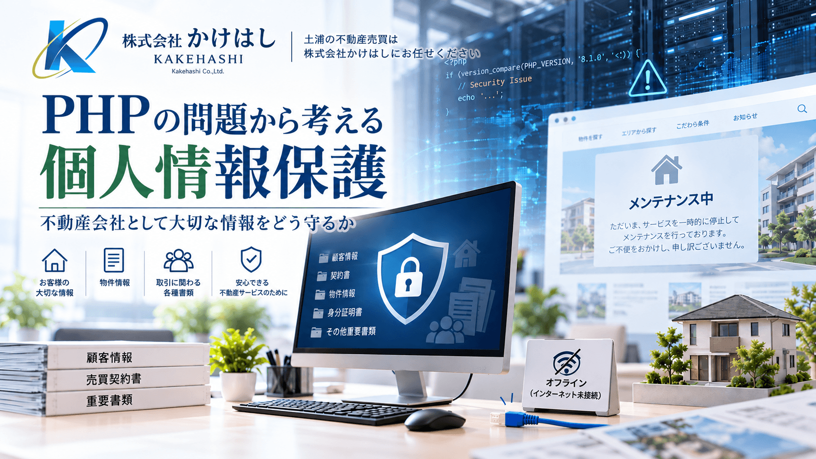 PHPと個人情報保護の不動産案内